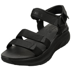 Skechers Dlux Walker Vegan Womens Walking Sandals in Black Black - 5