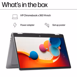 HP Chromebook x360 14b-cd0001na Intel® N N200 35.6 cm (14") Touchscreen Full HD 8 GB LPDDR5-SDRAM 128 GB eUFS Wi-Fi 6 (802.11ax) ChromeOS - Additional view 7