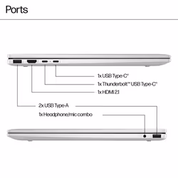 HP ENVY x360 16-ac0003na 2-in-1 Laptop Core Ultra 5 125U 16 inch 8 GB RAM 512 GB SSD 3K Windows 11 Home Silver touchscreen - Additional view 6