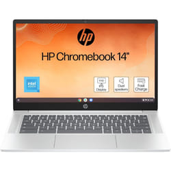HP Chromebook 14a-nf0003sa Intel® N N100 35.6 cm (14") Full HD 8 GB LPDDR5-SDRAM 128 GB eUFS Wi-Fi 6E (802.11ax) ChromeOS Grey
