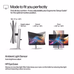 HP Series 7 Pro 27 inch QHD Monitor - 727pq - Additional view 6