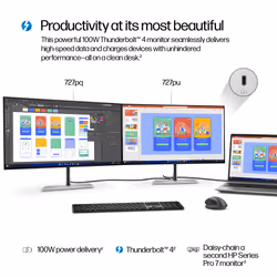 HP Series 7 Pro 27 inch QHD Thunderbolt 4 Monitor - 727pu - Additional view 7