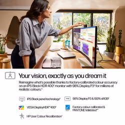 HP Series 7 Pro 34 inch WQHD Conferencing Monitor - 734pm - Additional view 5
