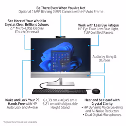 HP EliteOne 870 G9 Intel® Core™ i7 i7-14700 68.6 cm (27") 2560 x 1440 pixels All-in-One PC 32 GB DDR5-SDRAM 1 TB SSD Windows 11 Pro Wi-Fi 7 (802.11be) Silver - Additional view 4