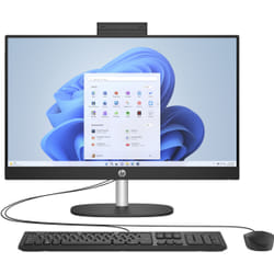 HP 24-cr0040na AMD Ryzen™ 5 7520U 60.5 cm (23.8") 1920 x 1080 pixels All-in-One PC 8 GB LPDDR5-SDRAM 512 GB SSD Windows 11 Home Wi-Fi 6 (802.11ax) Black