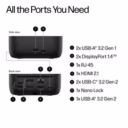 HP USB-C 100W G6 Dock - Additional view 4