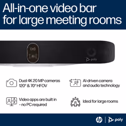 POLY Studio X72 All-In-One Video Bar - Additional view 4