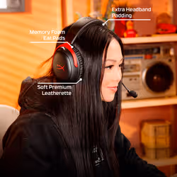 HyperX Cloud III S Wireless - Gaming Headset (Black-Red) - Additional view 2
