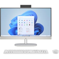 HP 24-cr1004na Intel Core Ultra 7 155U 60.5 cm (23.8") 1920 x 1080 pixels All-in-One PC 16 GB DDR5-SDRAM 1 TB SSD Windows 11 Home Wi-Fi 6 (802.11ax) White