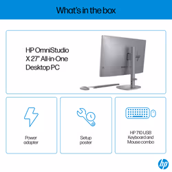 HP OMNISTUDIO X AIO 27-CS0000NA DTPC Intel Core Ultra 7 155H 68.6 cm (27") 3840 x 2160 pixels All-in-One PC 32 GB DDR5-SDRAM 2 TB SSD Windows 11 Home - Additional view 6
