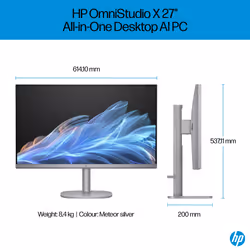 HP OMNISTUDIO X AIO 27-CS0000NA DTPC Intel Core Ultra 7 155H 68.6 cm (27") 3840 x 2160 pixels All-in-One PC 32 GB DDR5-SDRAM 2 TB SSD Windows 11 Home - Additional view 7