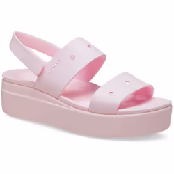 ) Crocs Brooklyn 4U Thermoplastic Women's Pink Milk Sandals - Pink, 5 (Adults'