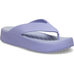) Crocs Getaway Platform Thermoplastic Women's Mystic Purple Sandals - Purple, 8 (Adults'