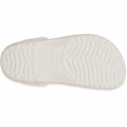 ) Crocs Classic Floral Cut Out Thermoplastic Chalk Clogs - White, 3 (Adults'
