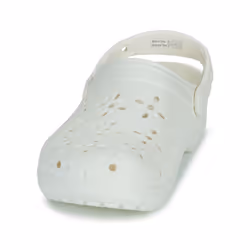 ) Crocs Classic Floral Cut Out Thermoplastic Chalk Clogs - White, 8 (Adults' - Additional view 3