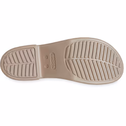 ) Crocs Brooklyn Slide Heel Women's Taupe Sandals - Brown, 7 (Adults'