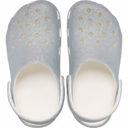 ) Crocs Classic Glitter Clog Thermoplastic White Loafers - White, 2 (Adults' - Additional view 4
