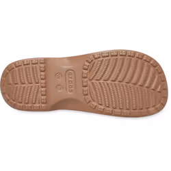 ) Crocs Classic Cross Strap Thermoplastic Women's Milk Chocolate Sandals - Brown, 4 (Adults'