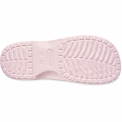 ) Crocs Classic Cross Strap Thermoplastic Women's Pink Milk Sandals - Pink, 8 (Adults'