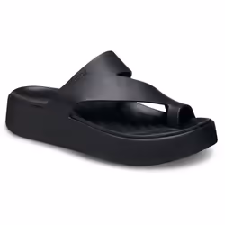 ) Crocs Getaway Platform Thermoplastic Women's Black Sandals - Black, 4 (Adults'