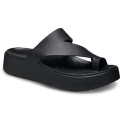 ) Crocs Getaway Platform Thermoplastic Women's Black Sandals - Black, 4 (Adults'