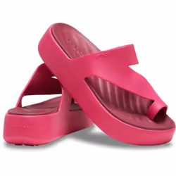 ) Crocs Getaway Platform Thermoplastic Women's Dragon Fruit Sandals - Pink, 8 (Adults'