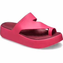 ) Crocs Getaway Platform Thermoplastic Women's Dragon Fruit Sandals - Pink, 4 (Adults'