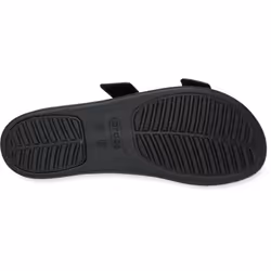 ) Crocs Brooklyn Buckle Women's Black Sandals - Black, 4 (Adults'