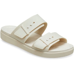 ) Crocs Brooklyn Buckle Women's Sandstone Sandals - White, 4 (Adults'