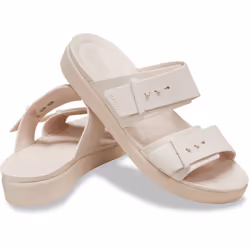 ) Crocs Brooklyn Buckle Women's Quartz Sandals - Not Specified, 7 (Adults'