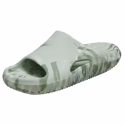 Crocs Unisex Mellow Recovery Slides Sandal  Marbled Plaster  8 US Women