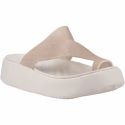 ) Crocs Getaway Toe Loop Thermoplastic Women's Stucco Sandals - White, 7 (Adults'