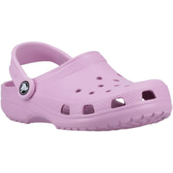) Crocs Kids' Classic Clog Thermoplastic Hydrangea Loafers - Purple, 2 (Adults'