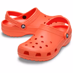 ) Crocs Classic Clog Thermoplastic Starfish Clogs - Red, 7 (Adults'