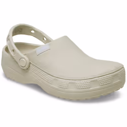 ) Crocs Classic Crafted Cotton Stucco Clogs - White, 7 (Adults'