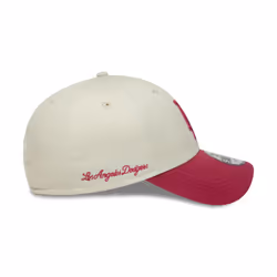 LA Dodgers MLB Side Script Cream 9FORTY Adjustable Cap