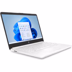HP 14s-dq0508na, Intel® Celeron®, 1.1 GHz, 35.6 cm (14"), 1366 x 768 pixels, 4 GB, 128 GB