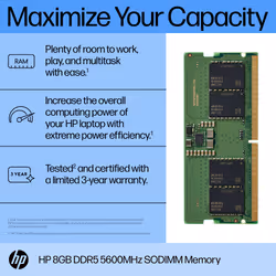 HP 8GB DDR5 5600 SODIMM Memory memory module - Additional view 5
