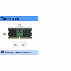 HP 16GB DDR5 5600 SODIMM Memory - Additional view 4
