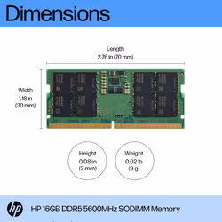 HP 16GB DDR5 5600 SODIMM Memory - Additional view 5
