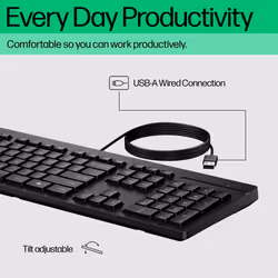 HP 125 Wired Keyboard - Additional view 7