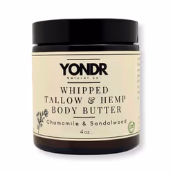 All-Natural Tallow & Hemp Body Butter | Chamomile & Sandalwood Scent | Deeply Hydrating Skincare | 4 oz
