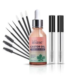 Organic Castor Oil Eyelash  Brow Serum  100 Pure ColdPressed HexaneFree Conditioning Oil for FullerLooking Lashes  Brows