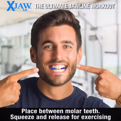 X-JAW 2.0 Premium Jaw Exerciser for Men & Women  Define Your Jawline  Slim/Tone Your Face  Chewing Trainer for Jaw Workout  4 Resistance Levels of Hig