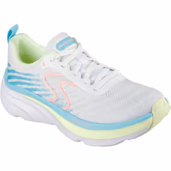 ) Skechers Performance D'Lux Vapor Cool Breeze Textile Women's White/Multi Trainers - White, 3 (Adults'
