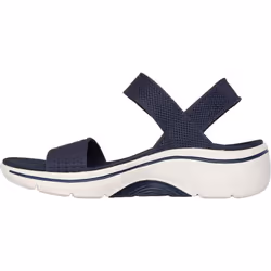 ) Skechers Go Walk Arch Fit 2.0 Textile Women's Navy Sandals - Blue, 6 (Adults'