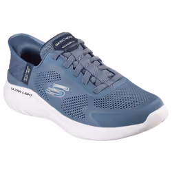 ) Skechers Bounder 2.0 Emerged Textile Men's Slate Trainers - Blue, 7 (Adults'