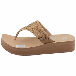 Skechers Cali Vinyasa Paisley Wave Womens Walking Sandals in Mocha - 5