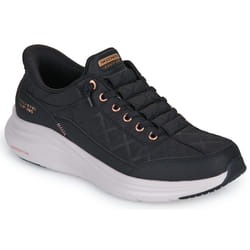 ) Skechers Contour Foam Golden Hour Textile Women's Black/Rose Gold Trainers - Black, 6 (Adults'