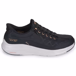 ) Skechers Contour Foam Golden Hour Textile Women's Black/Rose Gold Trainers - Black, 6 (Adults' - Additional view 2